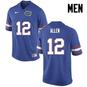 Men's Florida Gators #12 Jake Allen NCAA Nike Blue Authentic Stitched College Football Jersey BLG5162ZN